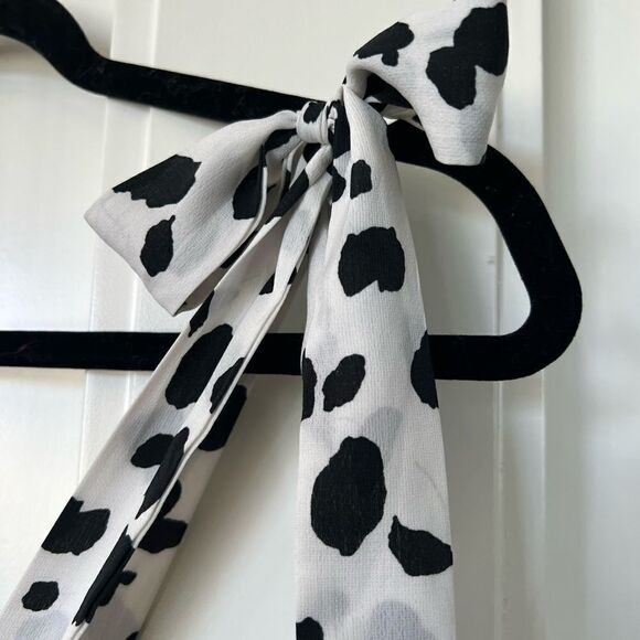 Shein black and white print womens dress size xs summer dress vacation J286 - Picture 4 of 5